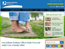 Tablet Screenshot of inpodiatrygroup.com